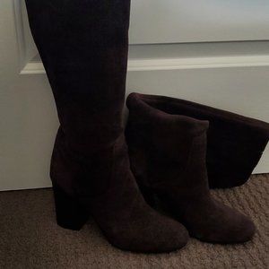 Michael Kors Brown Suede Pullon Boot